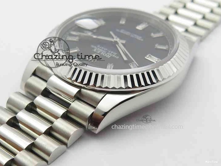 MiroTime 0503 Day Date 40mm SS BP Maker Best Edition Black Dial Diamond Markers On SS Bracelet A Casual 3691